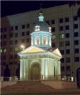 Храм-часовня святых благоверных князей Бориса и Глеба
на Арбатской площади.