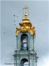 Колокольня построена
в 1741-1768 гг.
по проекту архитектора
Дмитрия Васильевича Ухтомского.
Высота колокольни
составляет 88 м.