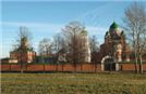 Спасо-Бородинский монастырь.
Большая часть келей и ограда
выстроены
в 1830-1840 гг.